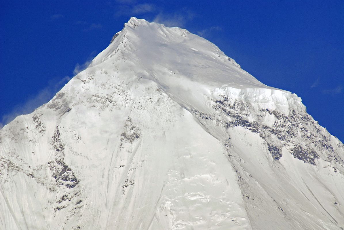 07 Dhaulagiri North Face Close Up After Sunrise From Kharka On Way To Mesokanto La